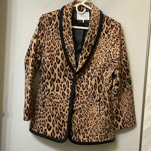 FRAME Leopard Print Jacket /Blazer